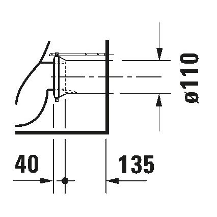 Duravit 21150900002 - Staand toilet D-CODE keramiek/glanzend wit