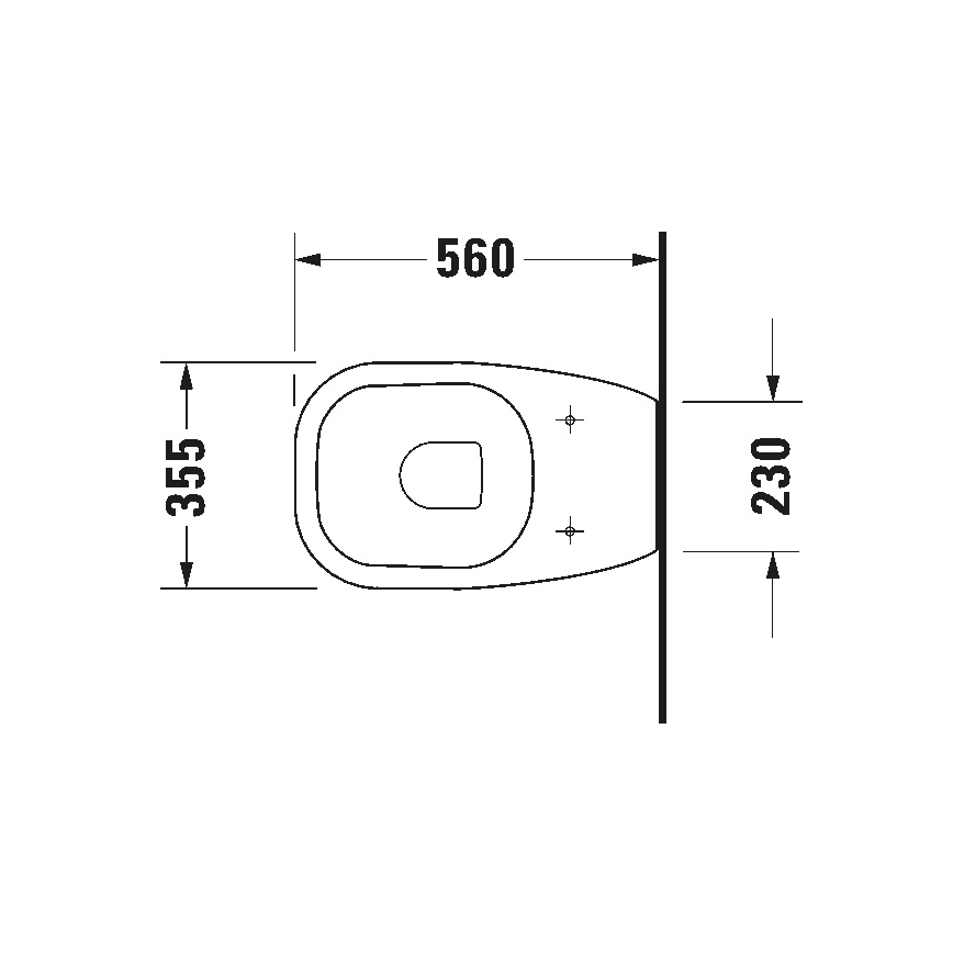 Duravit 21150900002 - Staand toilet D-CODE keramiek/glanzend wit
