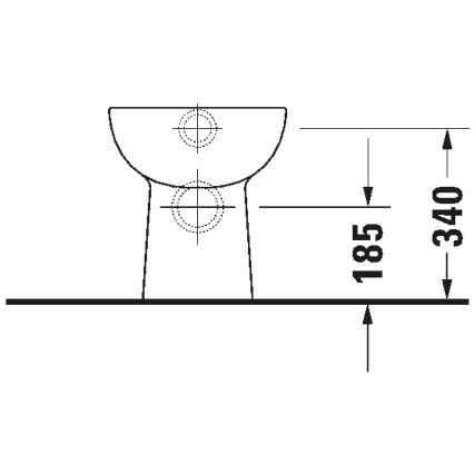 Duravit 21150900002 - Staand toilet D-CODE keramiek/glanzend wit