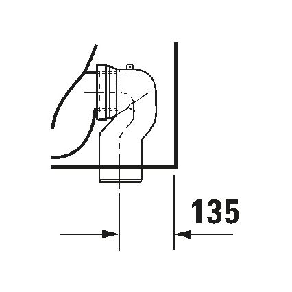 Duravit 21150900002 - Staand toilet D-CODE keramiek/glanzend wit