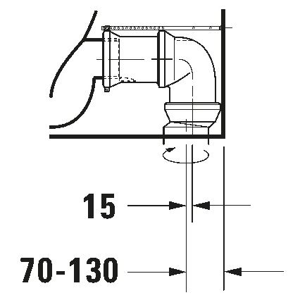 Duravit 21180900002 - WC-combinatie D-CODE keramiek/glanzend wit