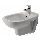 Duravit 22571500002 - Hangend bidet D-CODE keramiek/glanzend wit