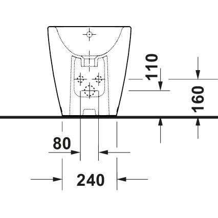 Duravit 2294100000 - Staand bidet D-NEO, keramiek/glanzend wit
