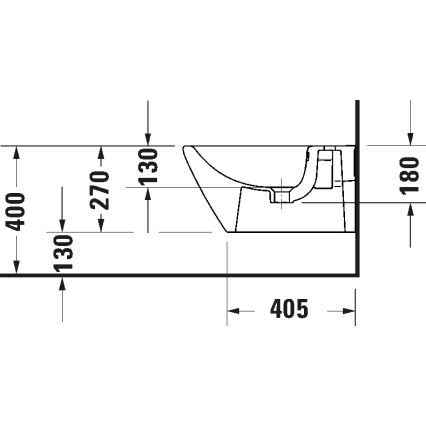 Duravit 2294150000 - Hangend bidet D-NEO keramiek/hoogglans wit