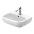 Duravit 23105500002 - Wandhangende wastafel D-CODE 55 x 43 cm, keramiek, glanzend wit