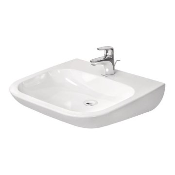 Duravit 23136000002 - Wandgemonteerde wastafel D-CODE 60x55 cm keramiek/glanzend wit