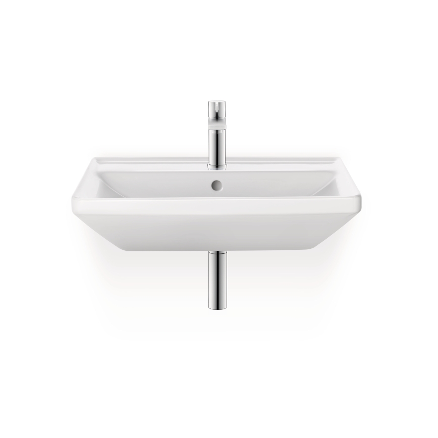 Duravit 2366550000 - Wandhangend wastafel D-NEO 55 x 44 cm, keramiek, glanzend wit