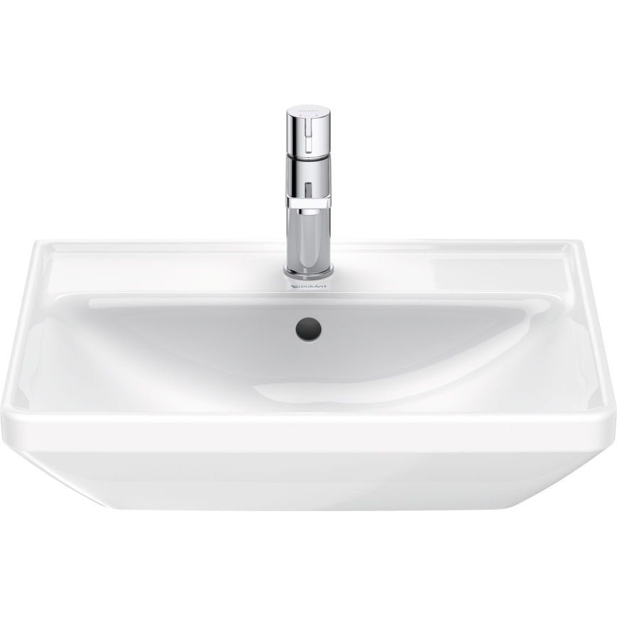 Duravit 2366550000 - Wandhangend wastafel D-NEO 55 x 44 cm, keramiek, glanzend wit