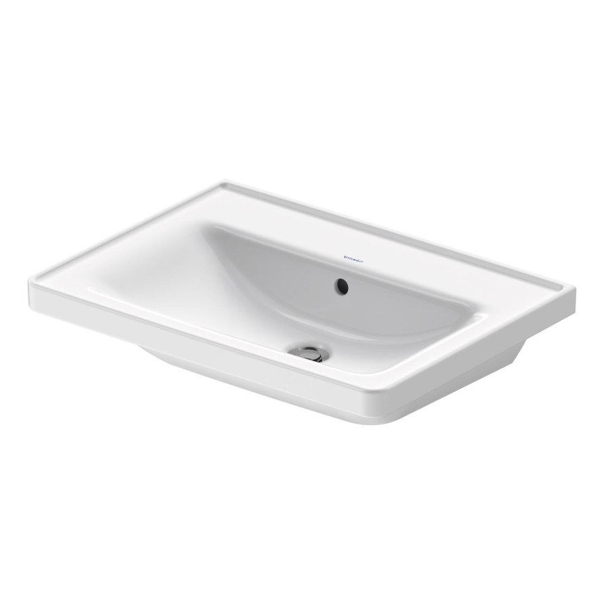 Duravit 2367650060 - Wandhangende wastafel D-NEO 65x48 cm keramiek/glanzend wit