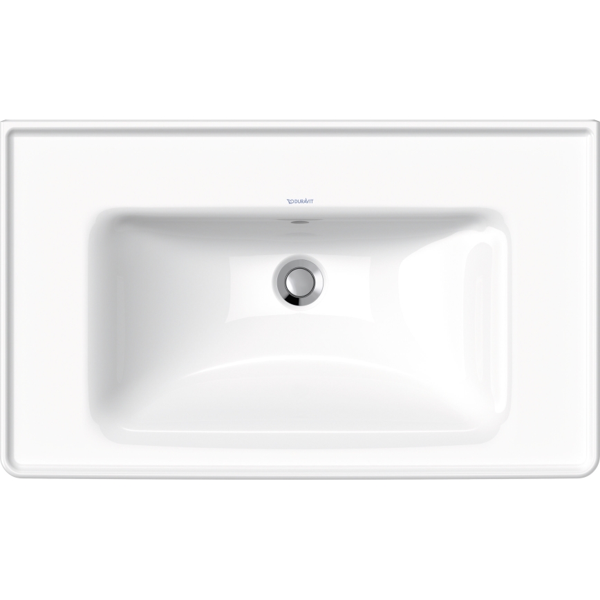 Duravit 2367800060 - Wandhangend wastafel D-NEO 80x48 cm keramiek/hoogglans wit