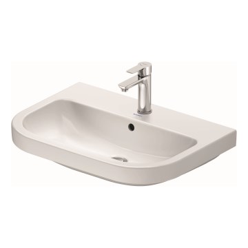 Duravit 23986500002 - Hangend wastafel D-CODE 65x46 cm keramiek/glanzend wit