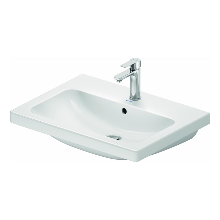 Duravit 23996500002 - Wandhangende wastafel D-CODE 65x48 cm keramiek/glanzend wit