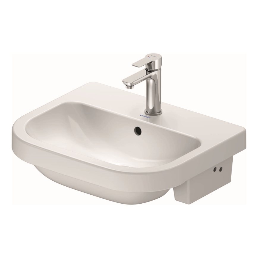 Duravit 24035500002 - Onderbouwwastafel D-CODE 55x45,5 cm keramiek/glanzend wit