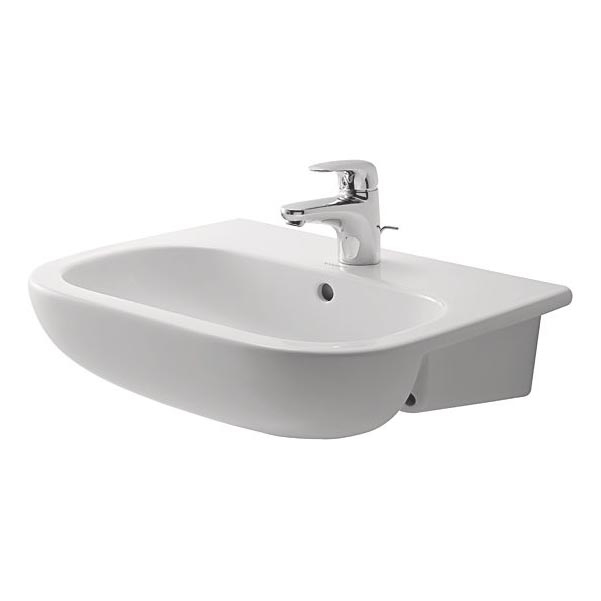 Duravit 339550000 - Inbouwwastafel D-CODE 55x44 cm keramiek/glanzend wit