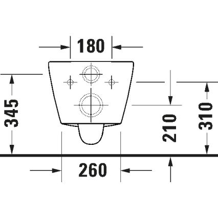 Duravit 49030900B2 - Hangend toilet met zitting D-CODE keramiek/glanzend wit
