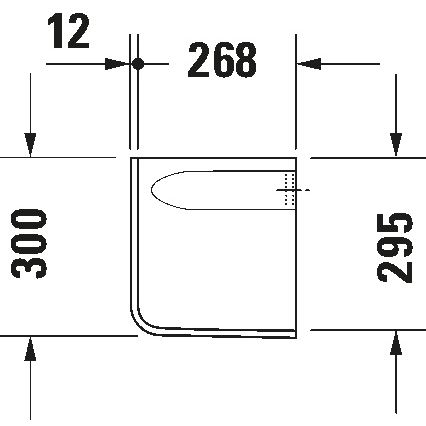 Duravit 8571800002 - Sifonafdekking D-CODE 30x26,8 cm keramiek/glanzend wit
