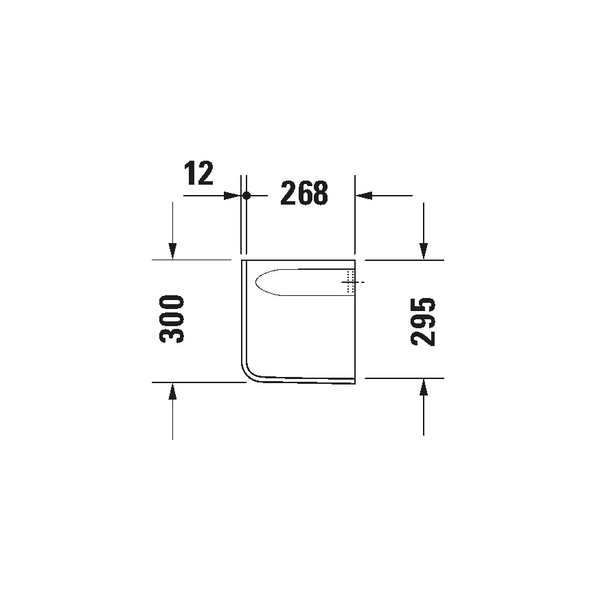 Duravit 8571800002 - Sifonafdekking D-CODE 30x26,8 cm keramiek/glanzend wit