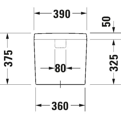 Duravit 927000004 - Spoelreservoir voor wc D-CODE 6/3 l keramiek/wit