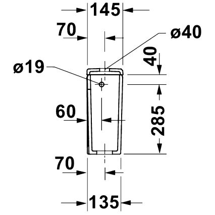 Duravit 9530000852 - Spoelreservoir voor WC D-CODE 4,5/3l keramiek/wit