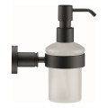 Duravit 99164600 - Wandgemonteerde zeepdispenser D-CODE 390 ml melkglas/mat zwart