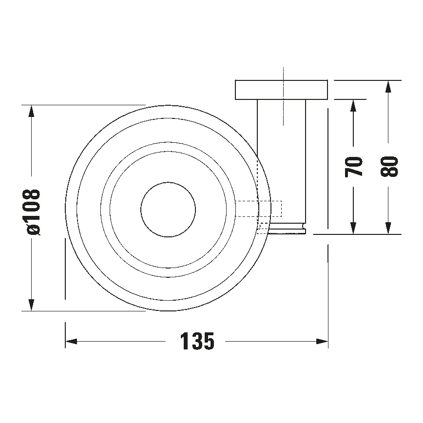 Duravit 99174600 - D-CODE wandzeepbakje, links, mat zwart