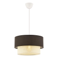 ECHO hanglamp 1xE27/60W/230V bruin/creme