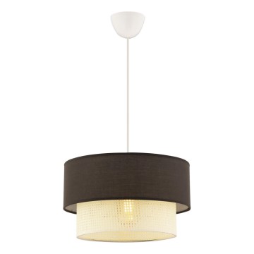ECHO hanglamp 1xE27/60W/230V bruin/creme