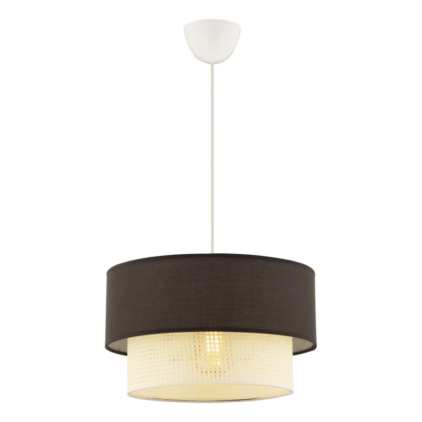 ECHO hanglamp 1xE27/60W/230V bruin/creme
