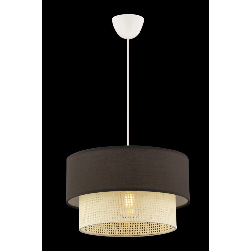 ECHO hanglamp 1xE27/60W/230V bruin/creme