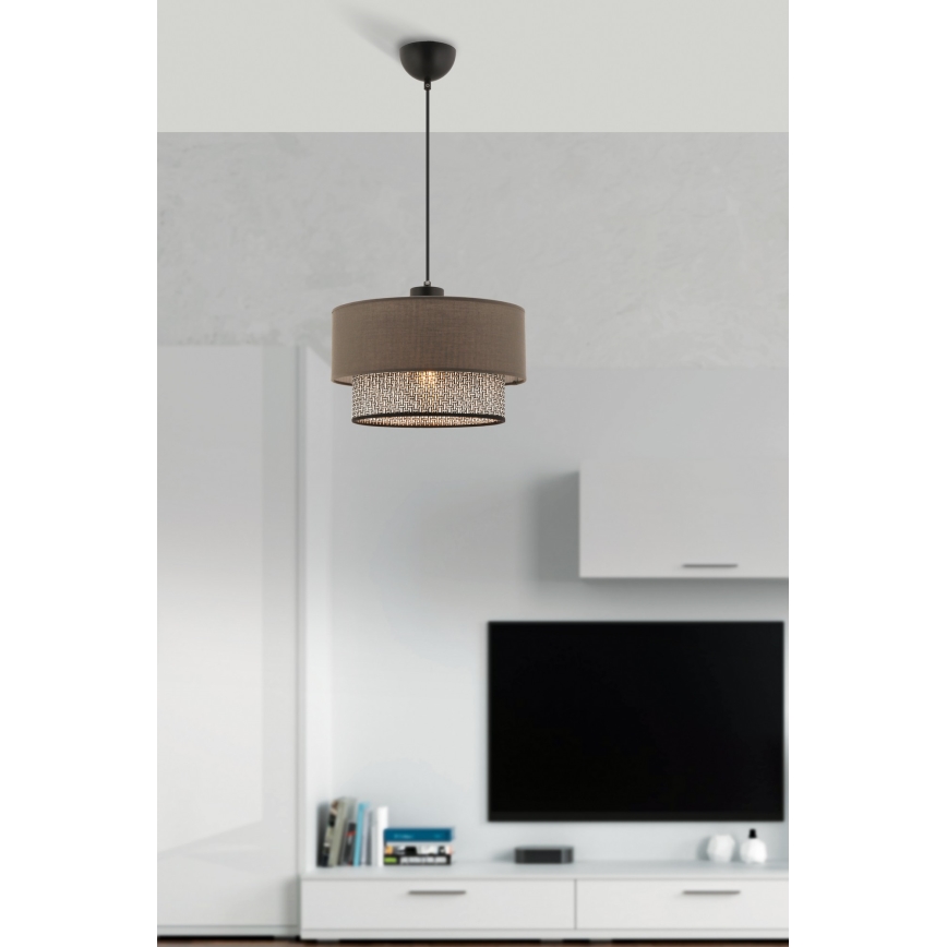 ECHO hanglamp 1xE27/60W/230V bruin/grijs