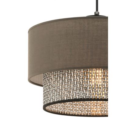 ECHO hanglamp 1xE27/60W/230V bruin/grijs