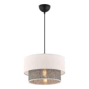 ECHO Hanglamp 1xE27/60W/230V crème/grijs