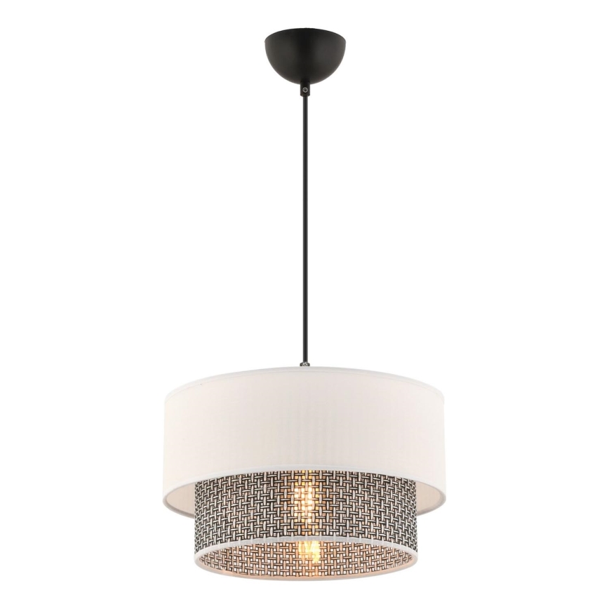 ECHO Hanglamp 1xE27/60W/230V crème/grijs