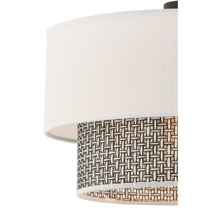 ECHO Hanglamp 1xE27/60W/230V crème/grijs