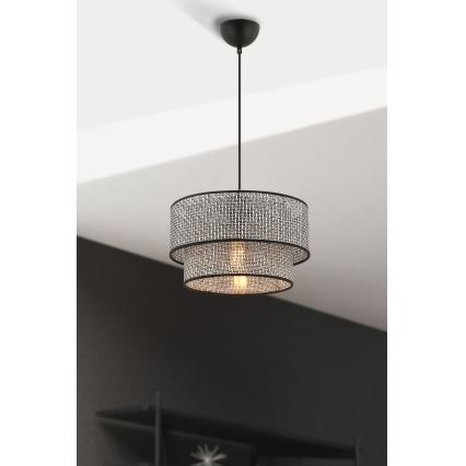 ECHO hanglamp 1xE27/60W/230V grijs/zwart