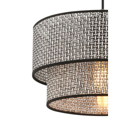 ECHO hanglamp 1xE27/60W/230V grijs/zwart