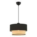 ECHO hanglamp 1xE27/60W/230V zwart/beige