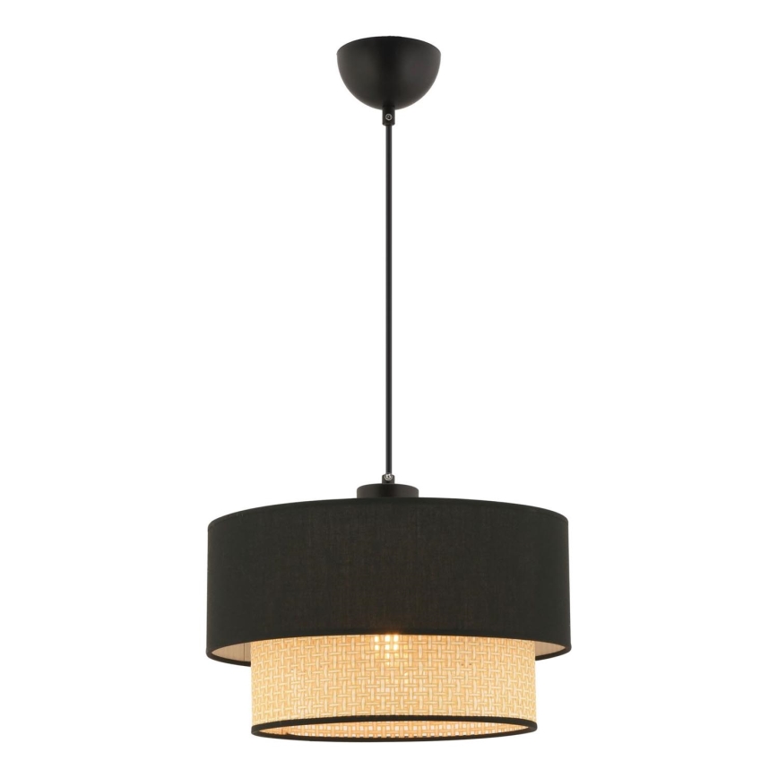ECHO hanglamp 1xE27/60W/230V zwart/beige