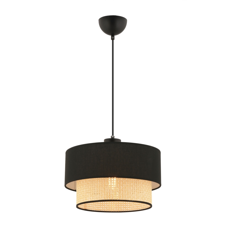 ECHO hanglamp 1xE27/60W/230V zwart/beige