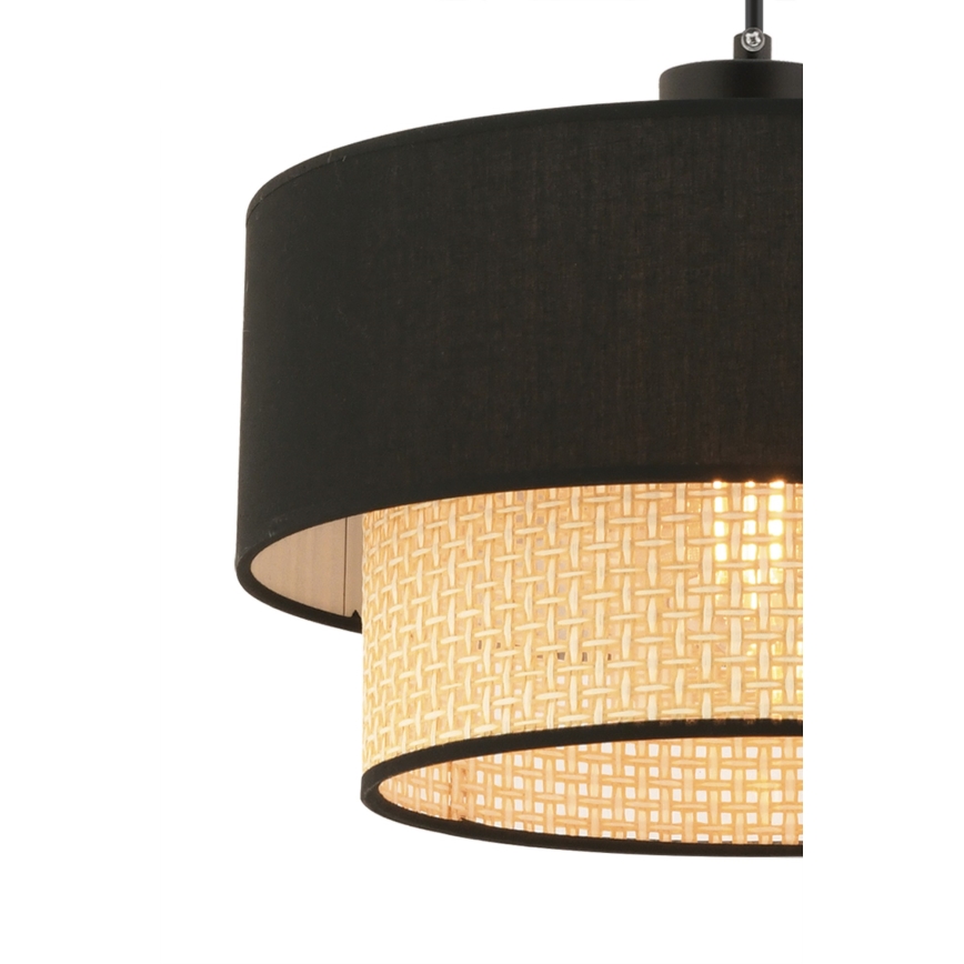 ECHO hanglamp 1xE27/60W/230V zwart/beige