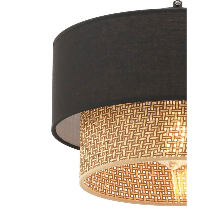 ECHO hanglamp 1xE27/60W/230V zwart/bruin