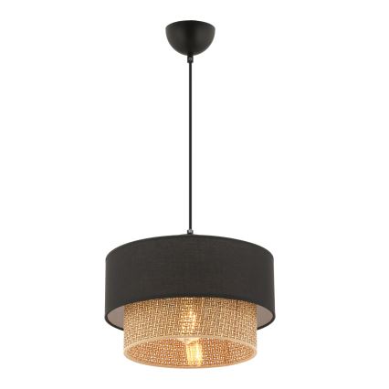 ECHO hanglamp aan kabel 1xE27/60W/230V zwart/bruin