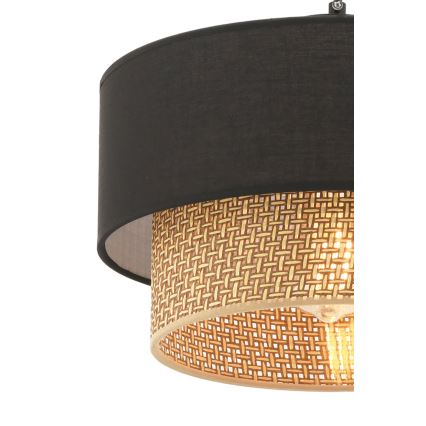 ECHO hanglamp aan kabel 1xE27/60W/230V zwart/bruin