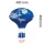 Ecolite DHL96 - Lampenkap blauw vliegende ballon E27 400x400 mm