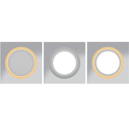 LED Inbouwverlichting DUO LED/18W/230V + LED/6W