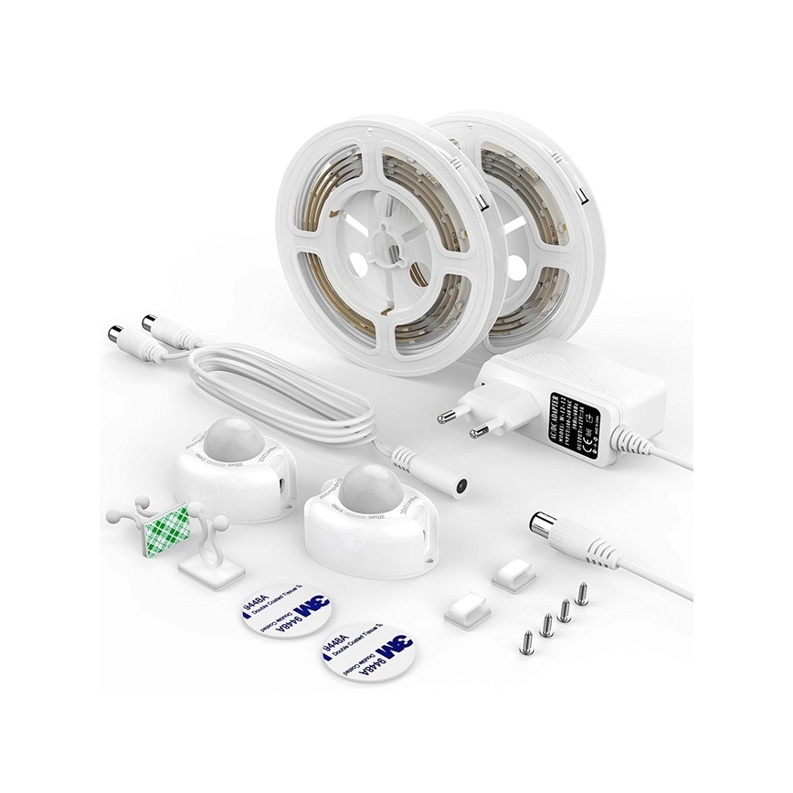 SET 2x LED Strip met Sensor 1,2 m LED/3,6W/230V