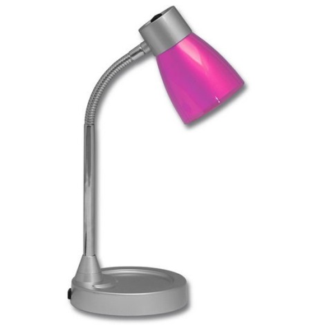 Ecolite L2705-RUZ - Tafellamp TINA 1xE14/25W/230V roze