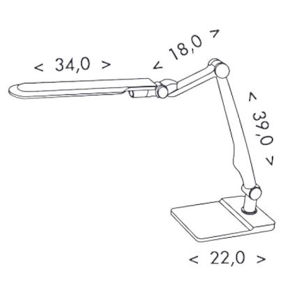 LED Tafellamp dimbaar MATRIX LED/10W/230V