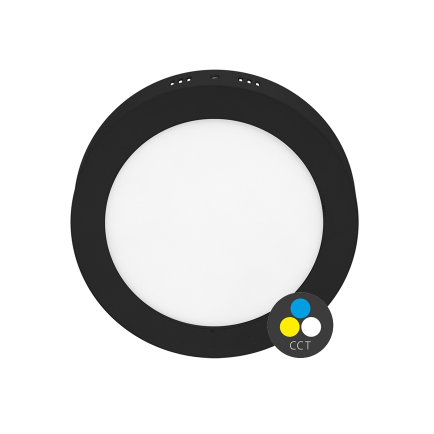 LED Plafondlamp LADA LED/18W/230V 3000/4000/6000K diameter 22 cm zwart