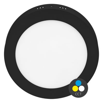 LED Plafondlamp LADA LED/25W/230V 3000/4000/6000K Ø 30 cm zwart